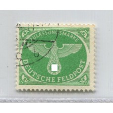 ALEMANIA 1944 Yv F.M. 4 ESTAMPILLA USADA RARA 40 EUROS